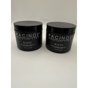 2x Pacinos Matte Hair Paste Firm Hold, No Shine, Sculpting & Styling Wax 4 Fl Oz